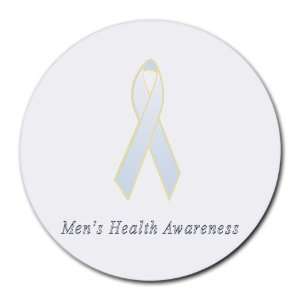  Mens Health Awareness Ribbon Round Mouse Pad Office 