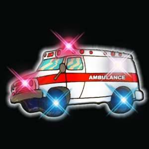  Ambulance Flashing Blinking Light Up Body Lights Pins (25 