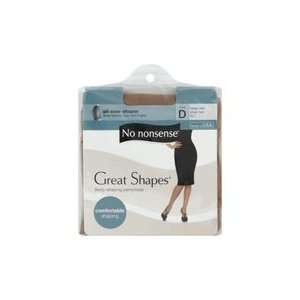 No Nonsense Great Shapes Body Shaping Pantyhose, Beige Mist, Sheer