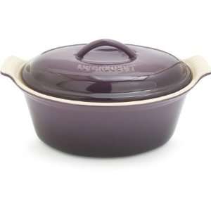  Le Creuset Cassis Heritage Stoneware Deep Oval Covered 