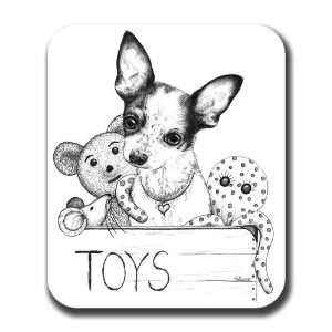  Chihuahua in Toybox Dog Art Mouse Pad 