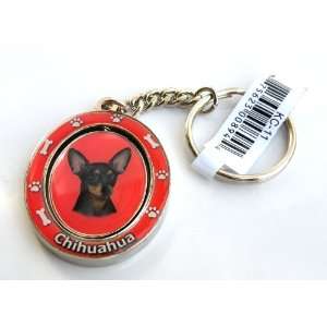  Key Chain Key Holders, Gorgeous Chihuahua 2 Sides Photo 