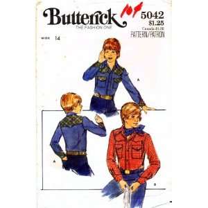  Butterick 5042 Vintage Sewing Pattern Teen Boys Western 