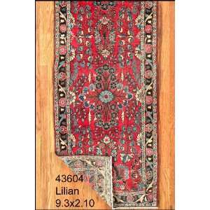  2x9 Hand Knotted Lilian Persian Rug   210x93