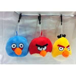  3 Angry Birds Plush 3 pcs Set (Blue, Yellow, Red 