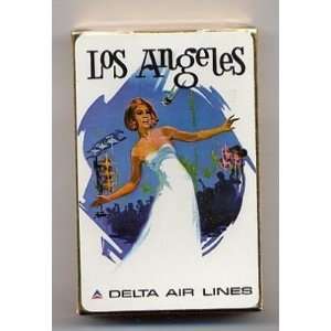  Delta Airlines Los Angeles Playing Cards MINT in Box 