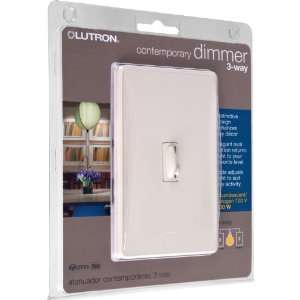 Lutron Qoto Dimmer & Switch 600W 3 Way   Light Almond   Lighting 