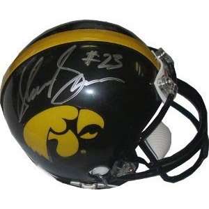  Shonn Greene Signed Iowa Hawkeyes Mini Helmet Sports 