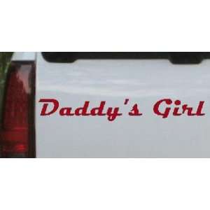 Red 16in X 2.4in    Daddys Girl Girlie Car Window Wall Laptop Decal 