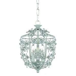 Abbie Collection 3 Light 16 Crystal Ceiling Mount or Hanging Pendant 
