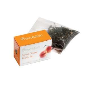 Sweet Ginger Peach Tea, 30 individually packaged nylon Infuser Bags 