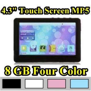 Touch Screen 8GB /4 MP5 RMVB FLV TV Out Player  