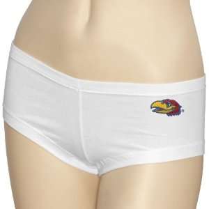    Kansas Jayhawks Ladies White College Hot Shorts