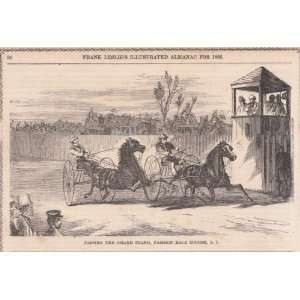 Calendar page for September 1866Passing the Grand Stand , Fashion Race 