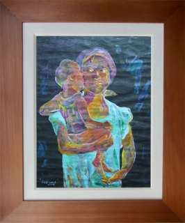 Philippines Mother & Child Jeffrey Consumo Oil Painting  