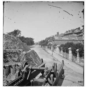 Civil War Reprint Charleston, S.C. South Battery; dismantled Blakely 