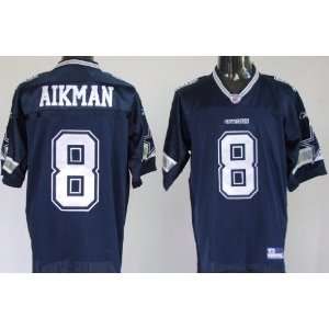  Troy Aikman #8 Dallas Cowboys Replica NFL Jersey Blue Size 