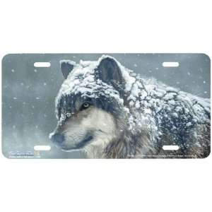 3514 Winter Coat Wolf License Plates Car Auto Novelty Front Tag by 
