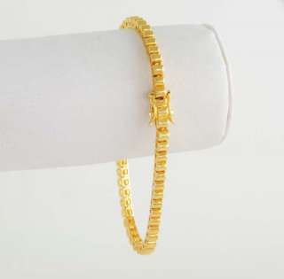 Joan Rivers 14kt Yellow Gold Ep Scalloped Edge Slim Link Bracelet 