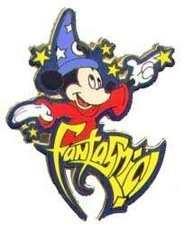 SORCERER MICKEY Mouse+STARS FANTASMIC DISNEYLAND 2002 Disney PIN 