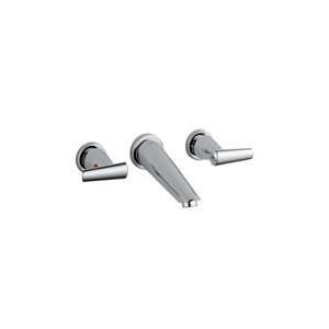   3582 WL Rizu 2 Handle Wall Mount Lavatory Faucet in Chrome   3582 WL