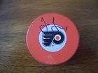 Jaromir Jagr Philadelphia Flyers Signed Orange Logo Puck COA