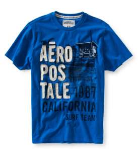aeropostale mens aero 87 seaside graphic t shirt  