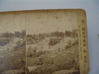 Ropes Greenwood Cemetery New York City Stereoview Photo  