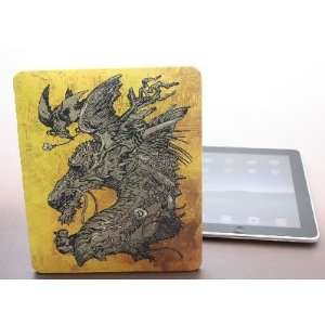  Original 3 Birds and Dragon Head iPad Case Cover by 