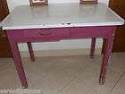 Vintage 1930s era ENAMEL TOP KITCHEN TABLE CHARMING  Located In 