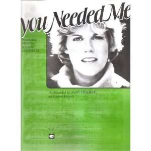  Sheet Music You Needed Me Anne Murray 188 