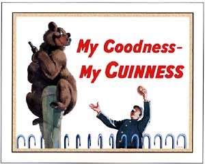   goodness my guinness bear zookeeper guinness poster featuring the bear