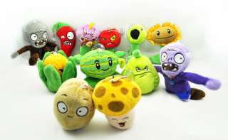 Plants VS Zombies Soft Plush Toy With Sucker A full set of 12  