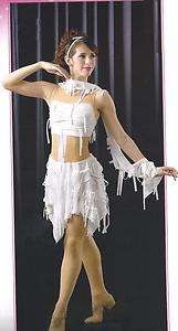 TORN Mummy Zombie Thriller Lyrical Ballet Dance Dress Costume CS, AL 