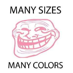   Light Pink   Troll Face Meme 4chan Custom Vinyl Decal 