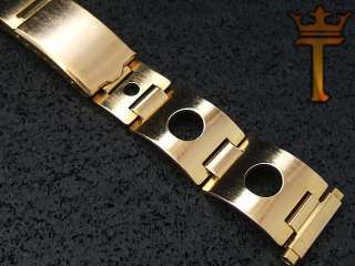 NOS 20mm Gold tone Rally Rallye Vintage Watch Band  