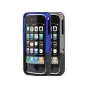  iFrogz LuxeEdge 2 pack iPHONE 4 frame Blue/black & Silver 