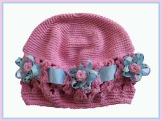 20 Girls Costume Knit Hat with Boutique Hair Bow 63 No.  