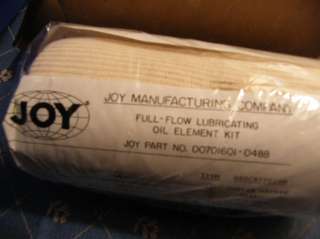See Pictures •JOY Air Compressor OIL Element Filter 00701601 0488