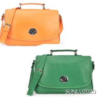   Size Faux Leather Satchel Shoulder Bag Messenger Hobo Gift 0525  