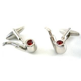 Silver Smoking Pipe Cufflinks by CuffCrazy