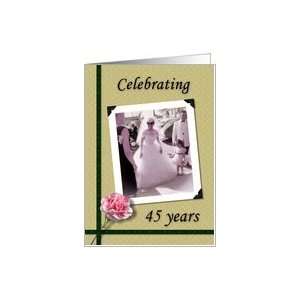  45th Wedding Anniversary Invitation Card Health 