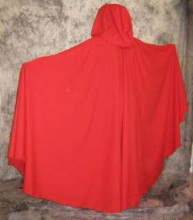 Red Riding Hood Cape Costume Renaissance Cloak #329  