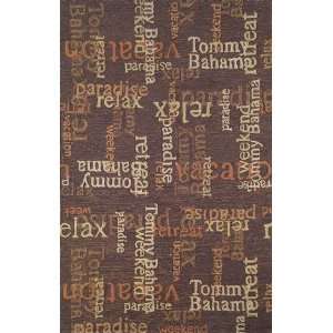   Ocean Lido Scriptures Tobacco 4825 19 5 X 8 Area Rug