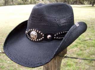 NEW Peter Grimm TILT Rock n Roll Straw Cowboy Hat  