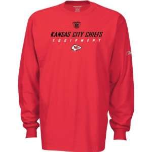  Mens Kansas City Chiefs L/S Official Sideline Tee Sports 