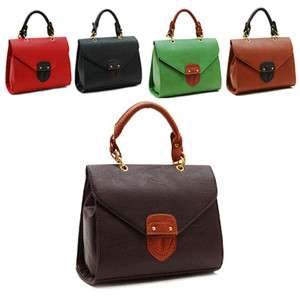 PJ1026 Shield shaped point fux leather shoulder bag handbag Tote bag 