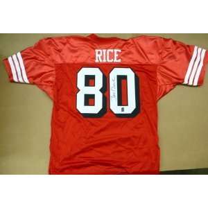  Jerry Rice Signed Jersey   San Francisco 49ers Sports 