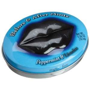 Before & After Mints, Peppermint & Licorice, 0.58 Ounce Tins (Pack of 