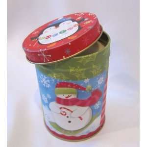  Hand Poured Tin Can 4.25x3 Soy Wax Candle, Snowman 